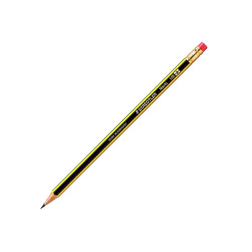 Staedtler Noris 122 Rubber Tipped HB Pencil (12 Pack) 122 HBRT (ST10636)
