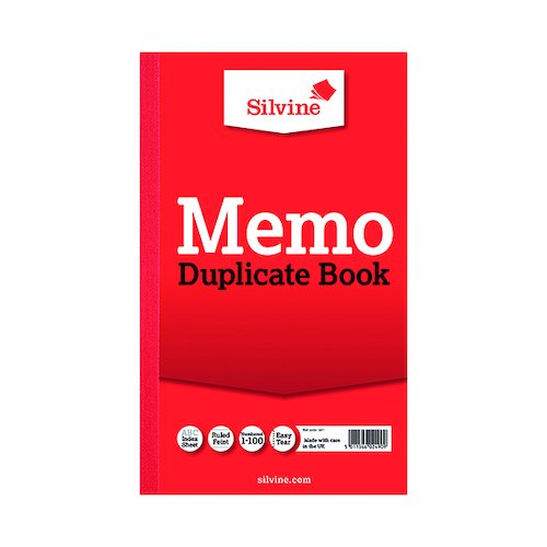 Silvine Duplicate Memo Book 210x127mm (6 Pack) 601 (SV42490)