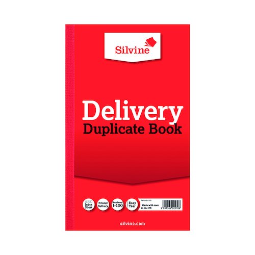 Silvine Duplicate Delivery Book 210x127mm (6 Pack) 613 T (SV42570)