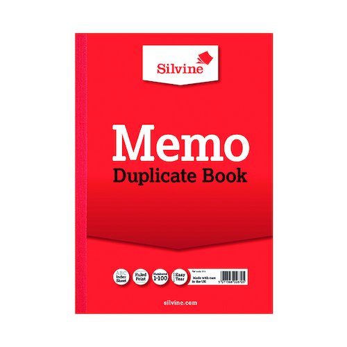 Silvine Duplicate Memo Book A4 (6 Pack) 614 T (SV42670)