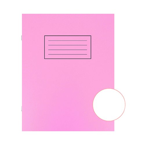 Silvine Exercise Book 229 x 178mm Plain Pink (10 Pack) EX112 (SV43513)