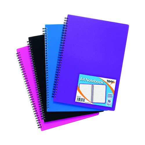 Sundry A4 Wiro Polypropylene Notebook (5 Pack) 301471 (TGR01471)