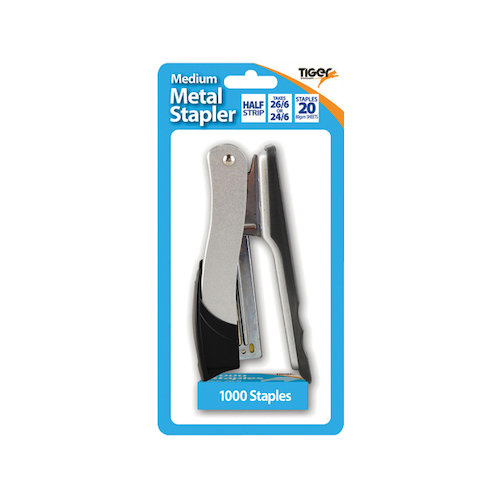 Tiger Medium Metal 26/6 Stapler PLUS 1000 staples (6 Pack) 301510 (TGR01510)