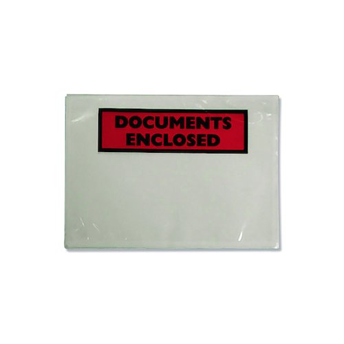 GoSecure Document Envelopes Documents Enclosed Self Adhesive A7 (1000 Pack) 4302001 (TZ60378)