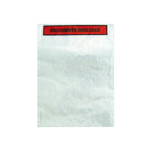 GoSecure Document Envelopes Documents Enclosed Self Adhesive A4 (500 Pack) 4301004 (TZ60656)