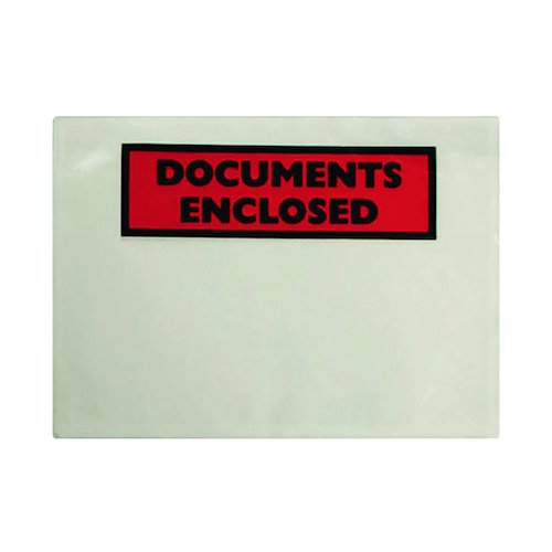 GoSecure Document Envelopes Documents Enclosed Self Adhesive A7 (100 Pack) 9743DEE01 (TZ69378)