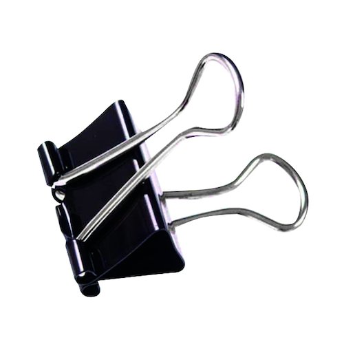Foldback Clip 19mm Black (100 Pack) 22481 (WS22481)