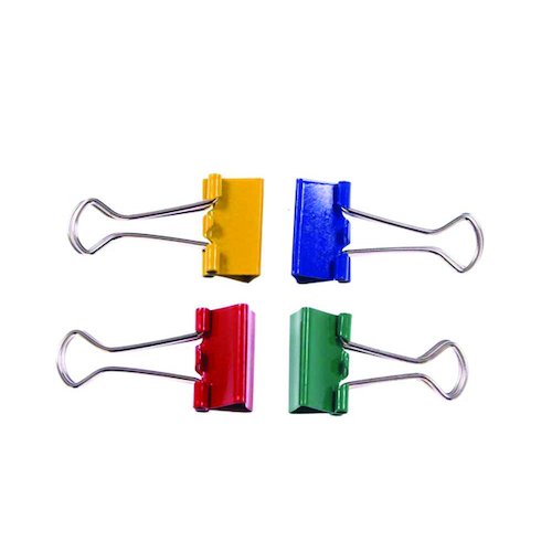 Foldback Clip 19mm Assorted (10 Pack) 22491 (WS22490)