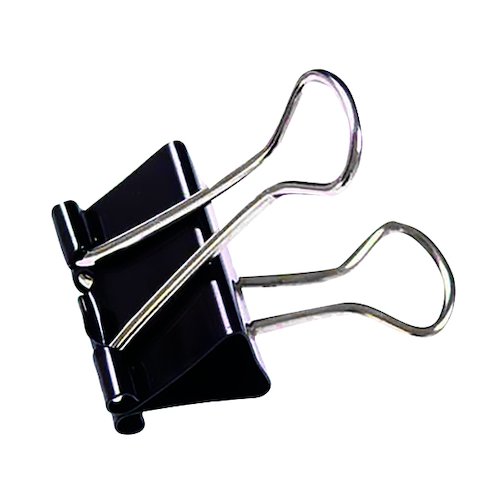 Foldback Clip 25mm Black (100 Pack) 22781 (WS22781)