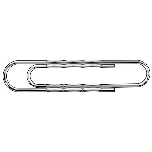 Paperclips Giant Wavy 73mm (100 Pack) 32501 (WS33291)