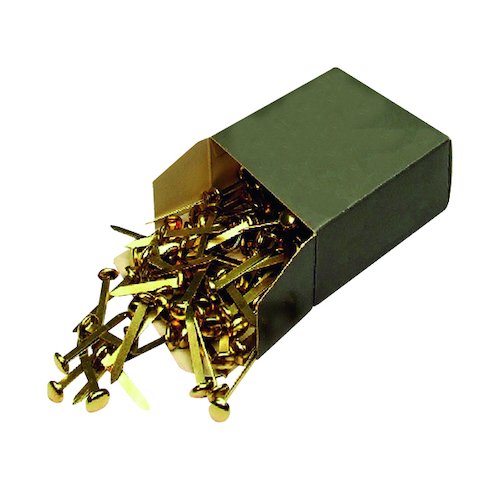 Brass Paper Fastener 20mm (200 Pack) 36631 (WS36630)