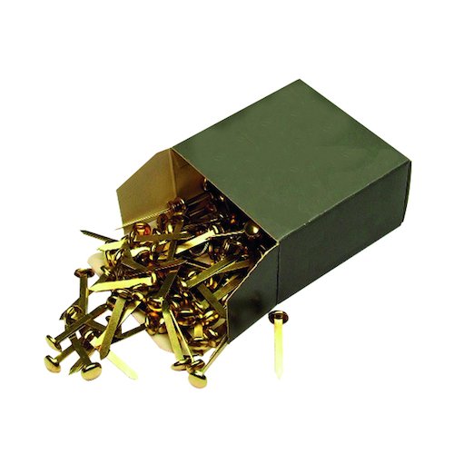 Brass Paper Fastener 40mm (200 Pack) 36671 (WS36670)