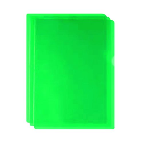Green Cut Flush Folders (100 Pack) WX01488 (WX01488)