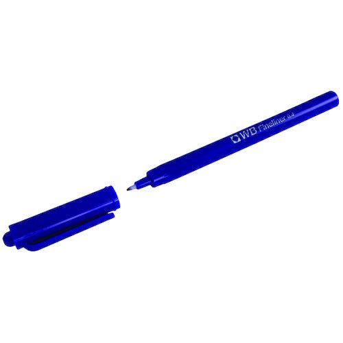 Fineliner 0.4mm Blue Pens (10 Pack) WX25008 (WX25008)
