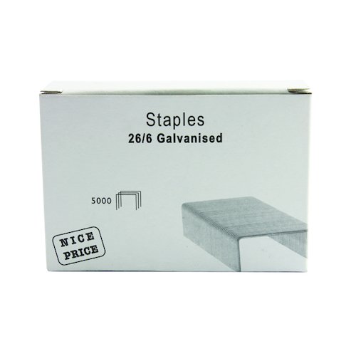 26/6mm Metal Staples (5000 Pack) WX27001 (WX27001)