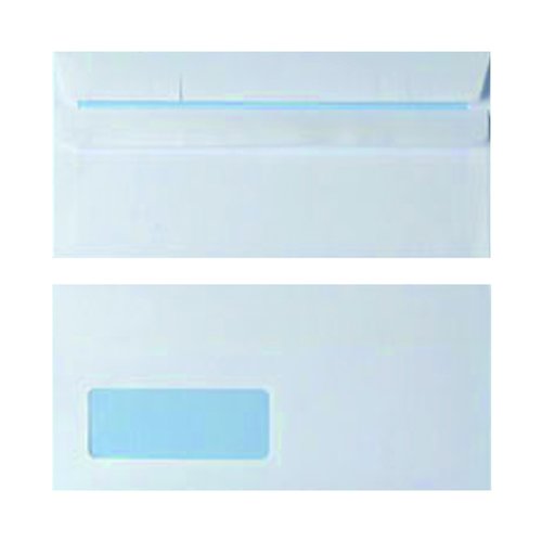 DL Window Envelope 90gsm White Self Seal (1000 Pack) WX3481 (WX3481)