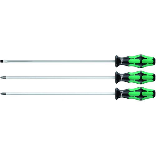 Wera 3 Piece 300mm Kraftform Plus Long Screwdriver Set (05347735002)