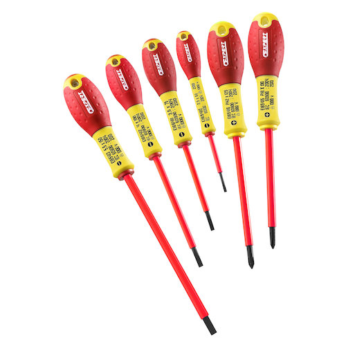Facom Expert 6 Piece 1000V Insulated Screwdriver Set Slotted/Phillips (3258951609101)