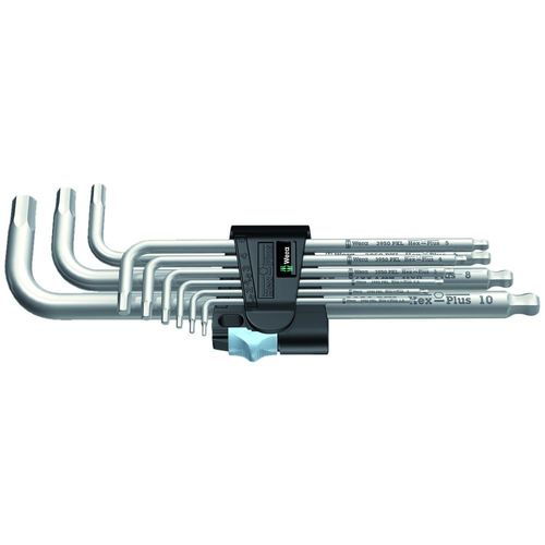 Wera 9 Piece Stainless Steel Hex Key Set (4013288111364)