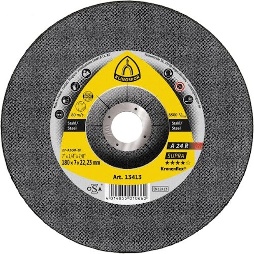 Klingspor A 24 R Supa Grinding Discs (4014855010462)