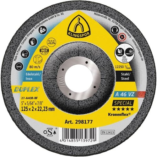 Klingspor A 46 ZS Grinding Discs (4014855139729)