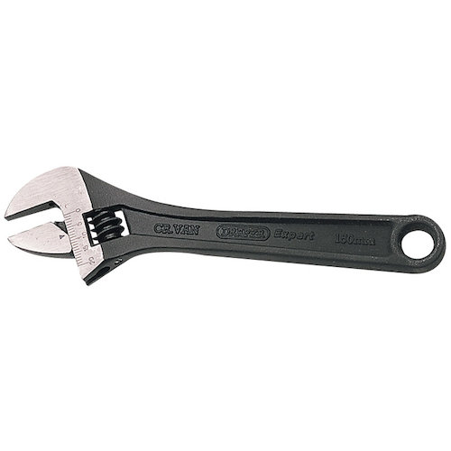 Draper Expert Adjustable Wrench with Phosphate Finish (5010559526796)