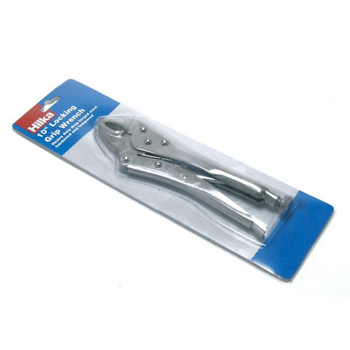Hilka 10" (250mm) Locking Curved Jaw Wrench (5013433150209)