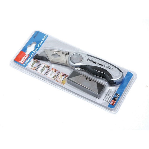 Hilka Push Button Folding Lock Back Knife (5013433508413)