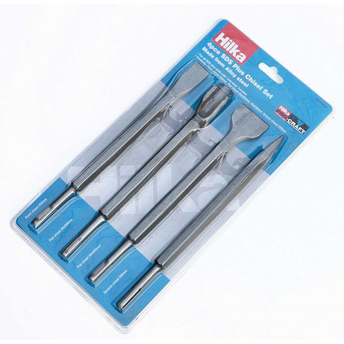 Hilka 4 PCE SDS Plus Chisel Set (5013433700046)