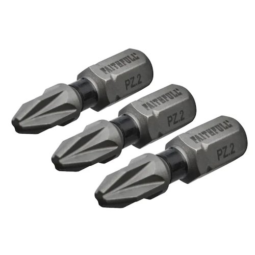 Faithful Pozi Impact Screwdriver Bits (5023969000718)