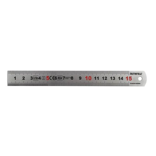 Faithfull Matt Silver Measuring Rule (5023969010441)