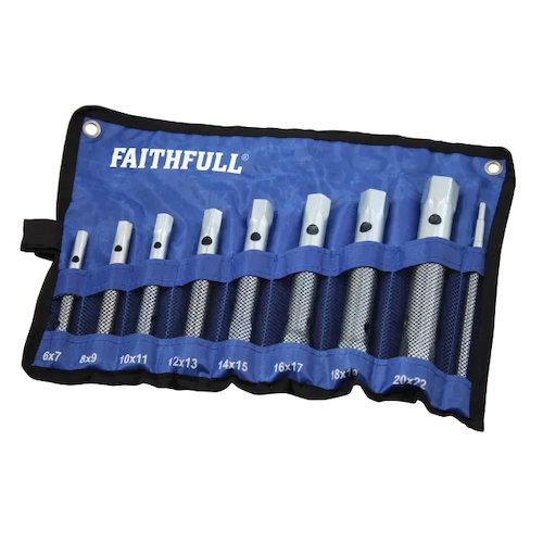 Faithfull 8 Piece Box Spanner Set (5023969011721)