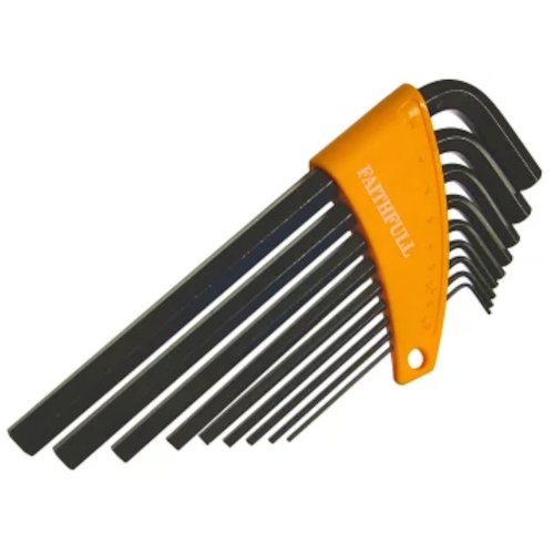 Faithfull 9pce Metric Long Arm Hex Key Set (5023969210940)