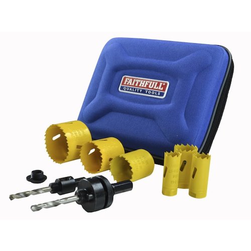 Faithfull Universal Varipitch Holesaw Plumber's Kit (5023969228211)