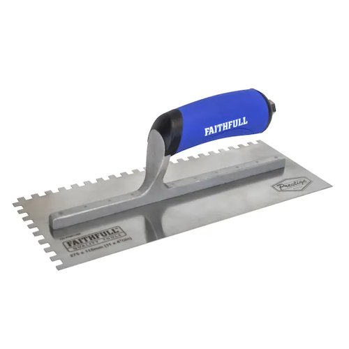 Faithfull Prestige Notched Trowel (5023969314068)