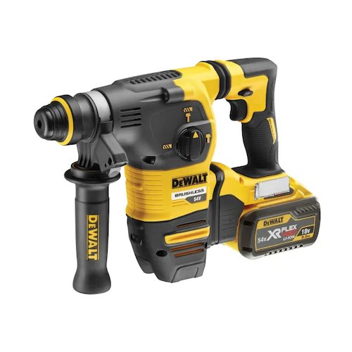 DeWalt DCH333X2 GB 54V XR Flexvolt 30mm 3KG SDS Plus & 2 x 9Ah Batteries (5035048648537)