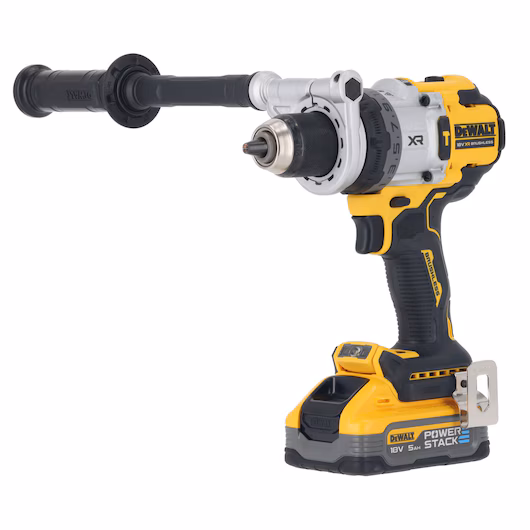 DeWalt DCD1007H2T GB 18V XR Brushless Premium Hammer Drill Driver c/w 2 x Powerstack 5ah Batteries (5035048806814)
