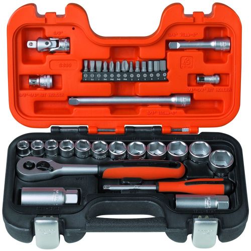 Bahco 34 Piece 3/8”   1/4" Socket Set (7314150104024)