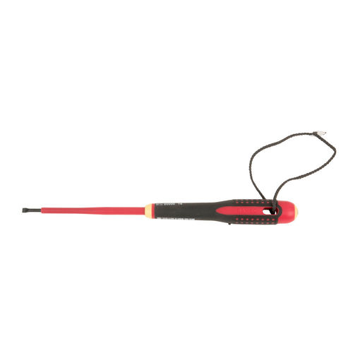 Insulated ERGO™ Slotted Screwdrivers Equipped with a Kevlar String (7314150308132)