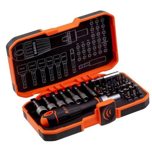 Bacho 59/S36BCR 36 Piece Ratchet Screwdriver & Bit Set (7314150413232)