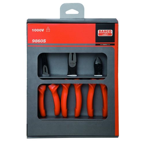 Bahco 3 Piece Insulated Plier Set (9860S)