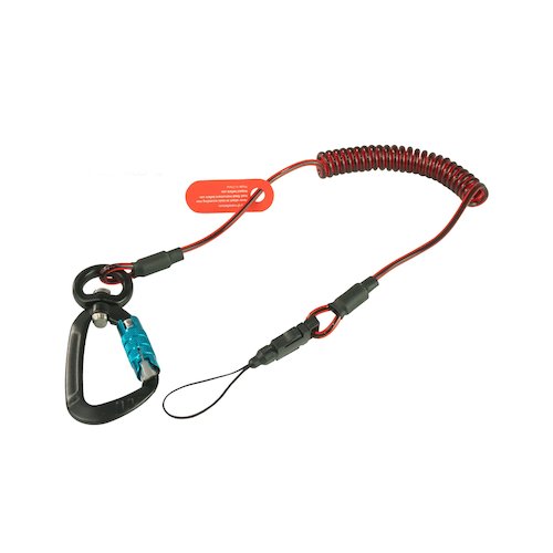 Coil E Tether With Dual Locking Carabiner (H01054)